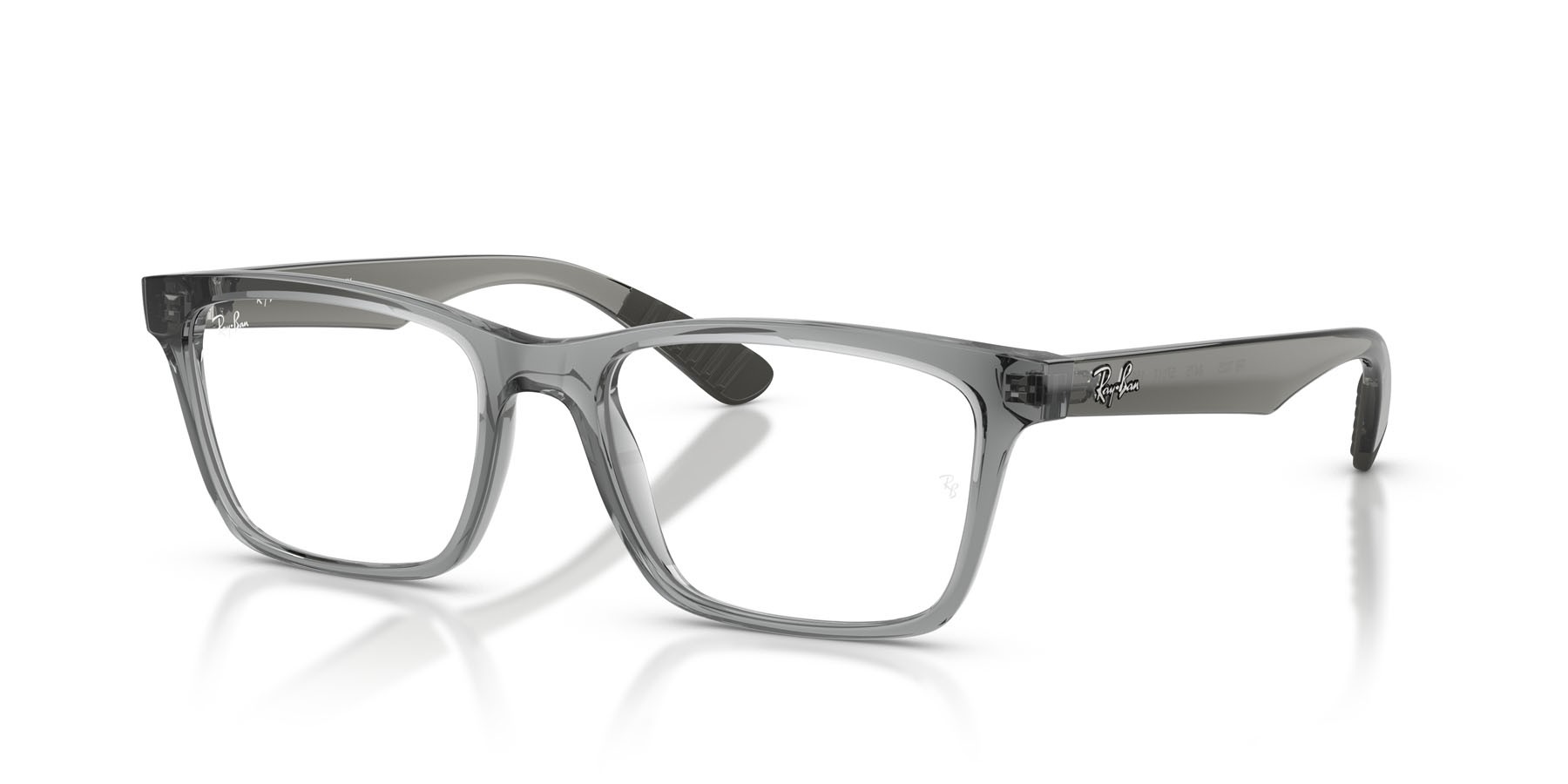 Occhiali da vista Ray-Ban RX 7025 (8475) - RB 7025 8475 colore grigio chiaro forma quadrato lenti trasparente