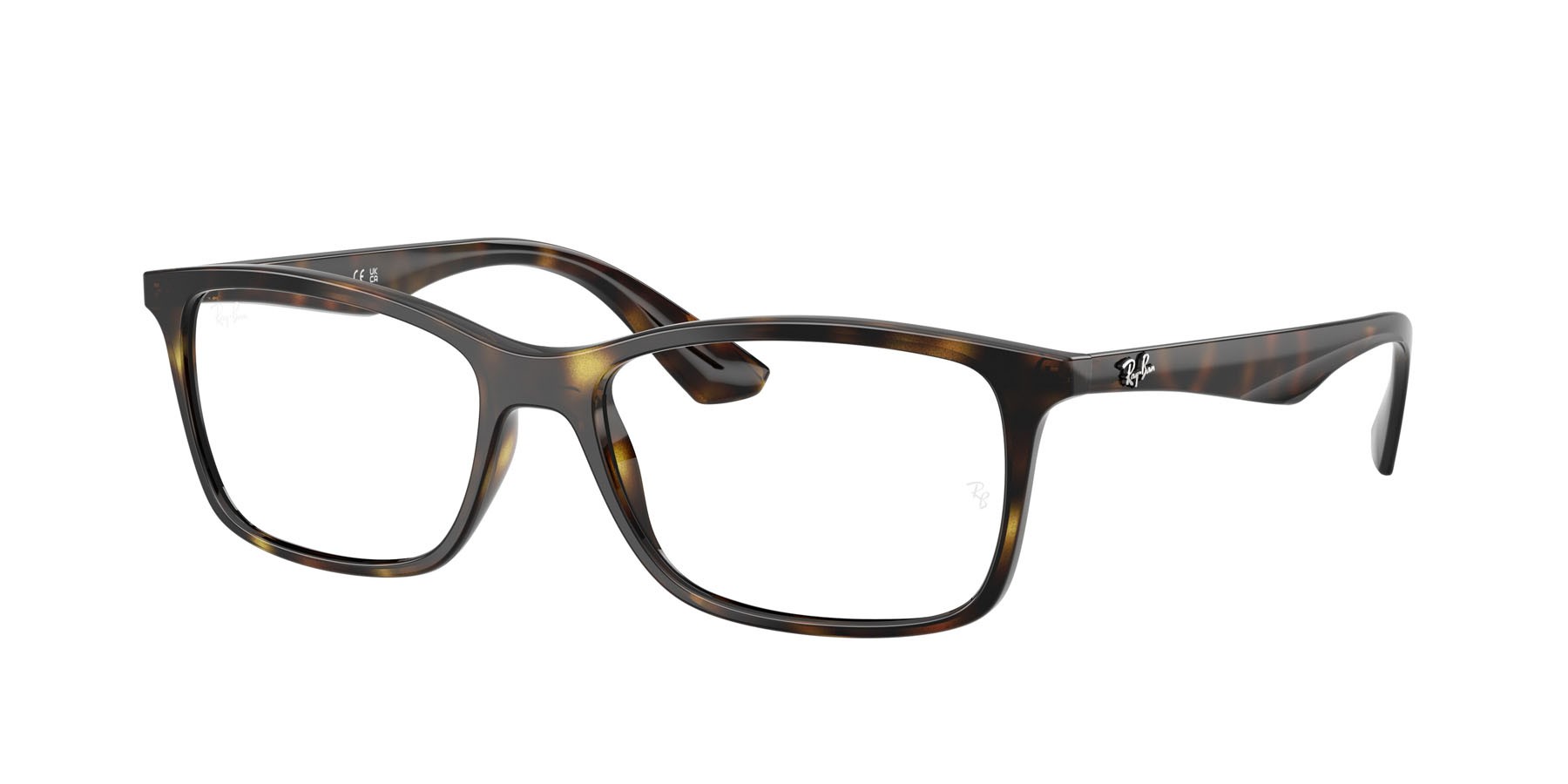 Occhiali da vista Ray-Ban RX 7047 (2012) - RB 7047 2012 colore havana forma quadrato lenti trasparente