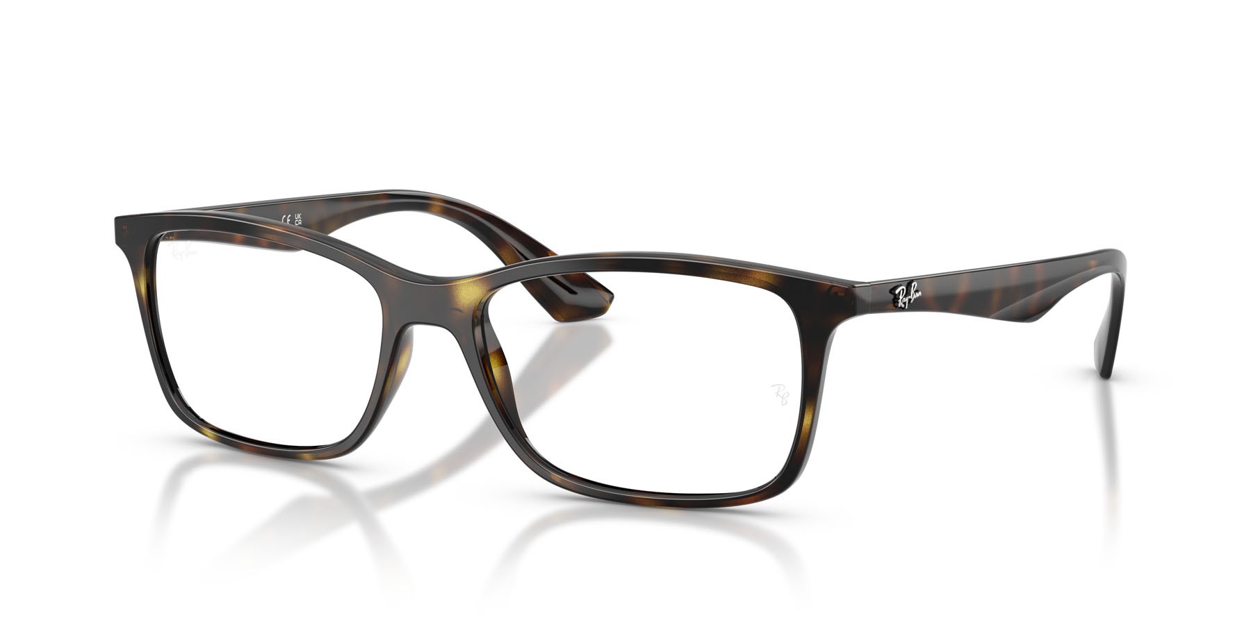 Occhiali da vista Ray-Ban RX 7047 (2012) - RB 7047 2012 colore havana forma quadrato lenti trasparente