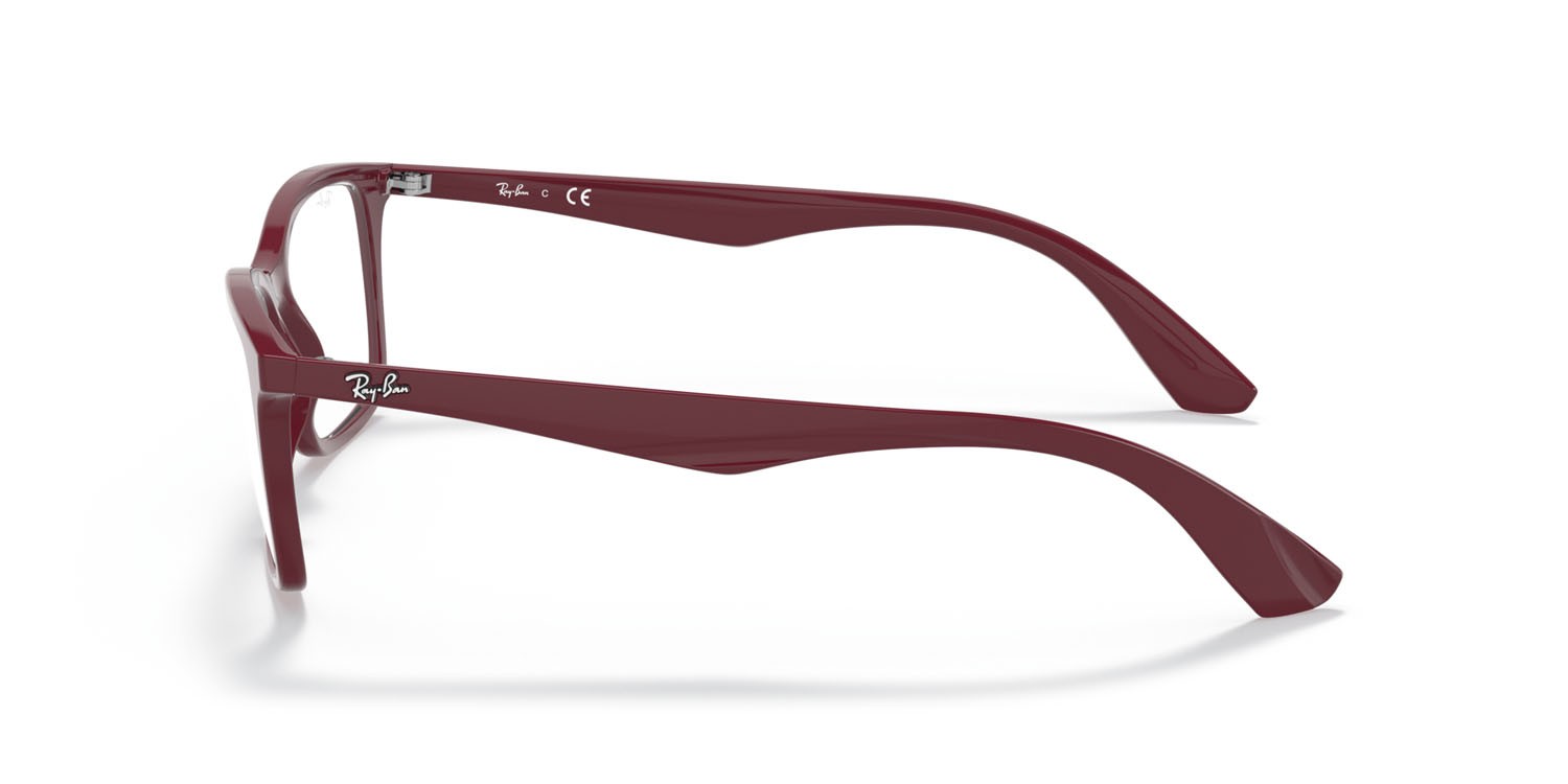 Brillen Ray-Ban RX 7047 (8099) - RB 7047 8099 farbe rosso form quadratisch gläser trasparente