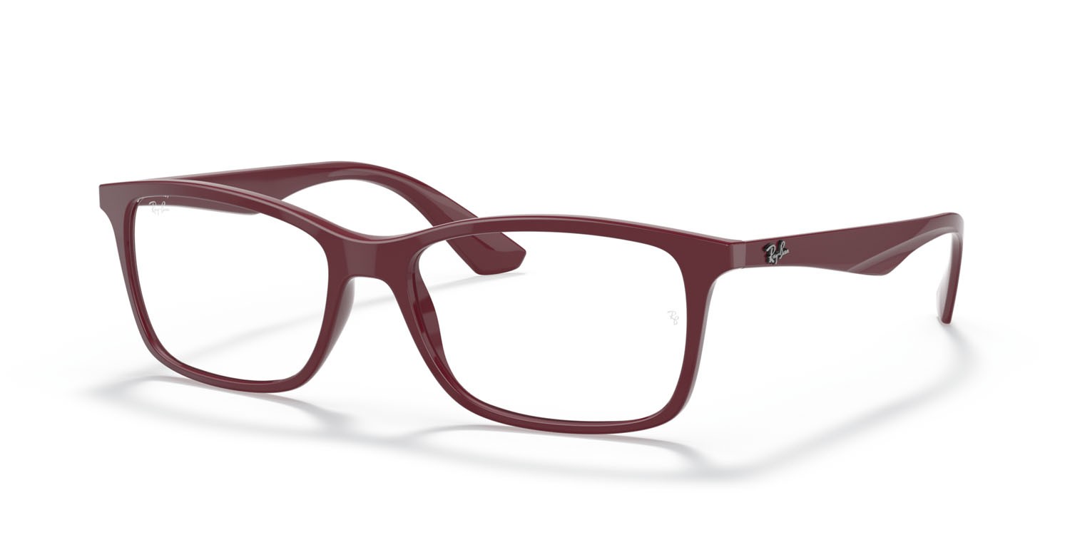 Brillen Ray-Ban RX 7047 (8099) - RB 7047 8099 farbe rosso form quadratisch gläser trasparente