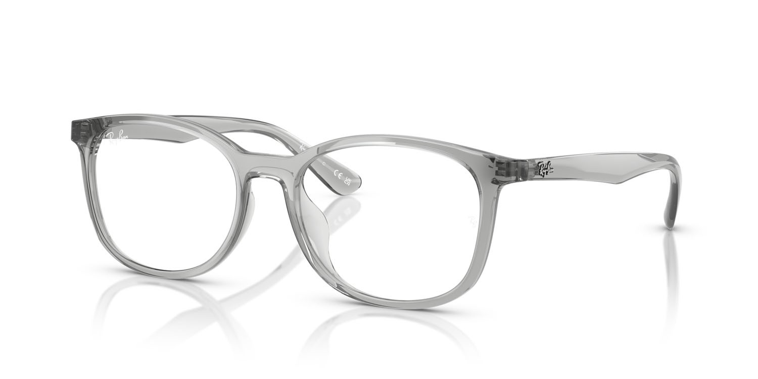 Occhiali da vista Ray-Ban RX 7093D (8012) - RB 7093D 8012 colore grigio trasparente forma quadrato lenti trasparente