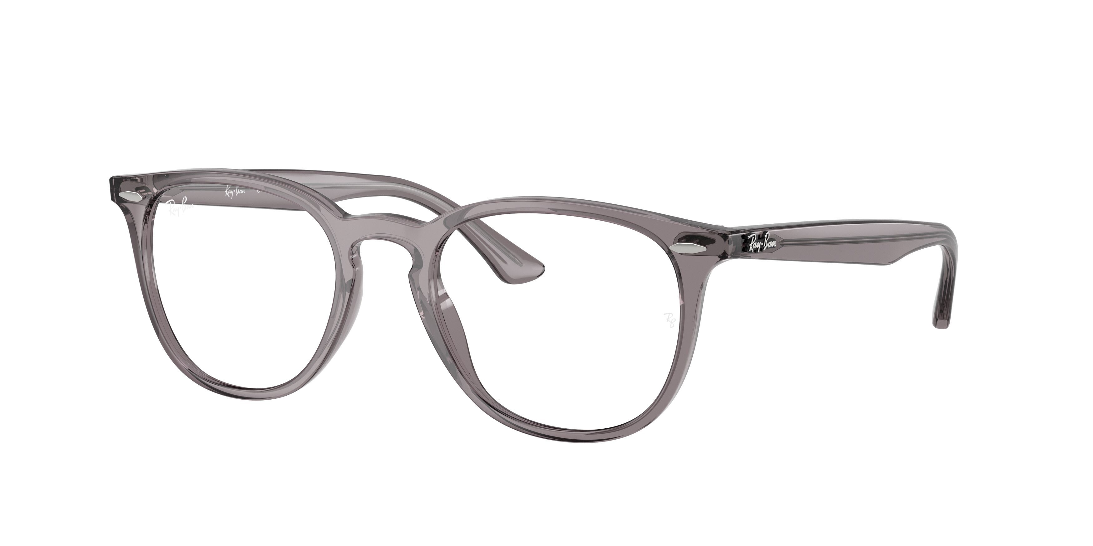 Occhiali da vista Ray-Ban RX 7159 (8257) - RB 7159 8257 colore grigio trasparente forma pantos lenti trasparente