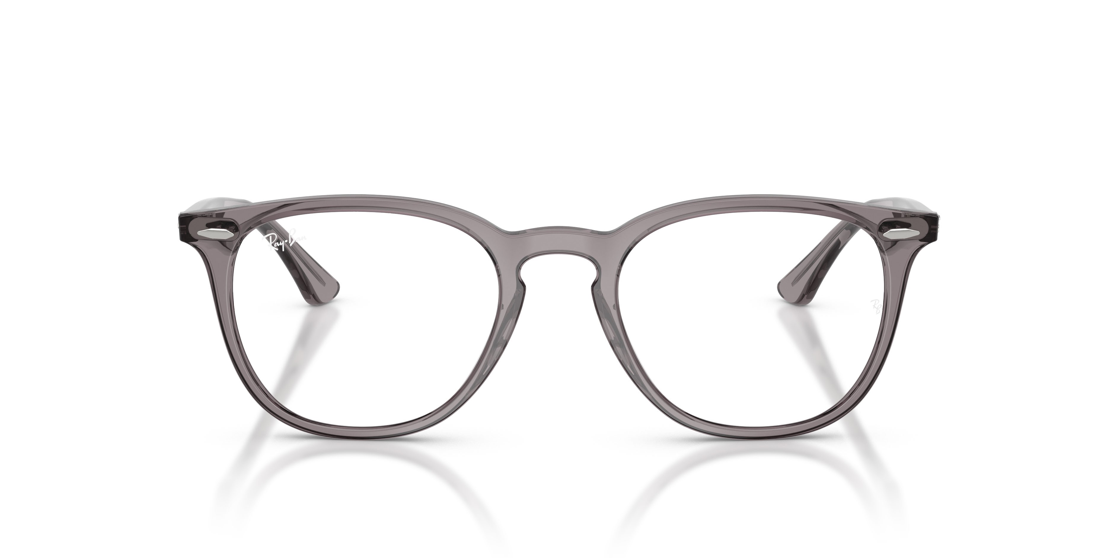 Occhiali da vista Ray-Ban RX 7159 (8257) - RB 7159 8257 colore grigio trasparente forma pantos lenti trasparente