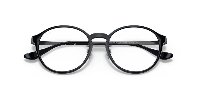 Occhiali da vista Ray-Ban RX 7178D (5725) - RB 7178D 5725 colore nero forma pantos lenti lente demo