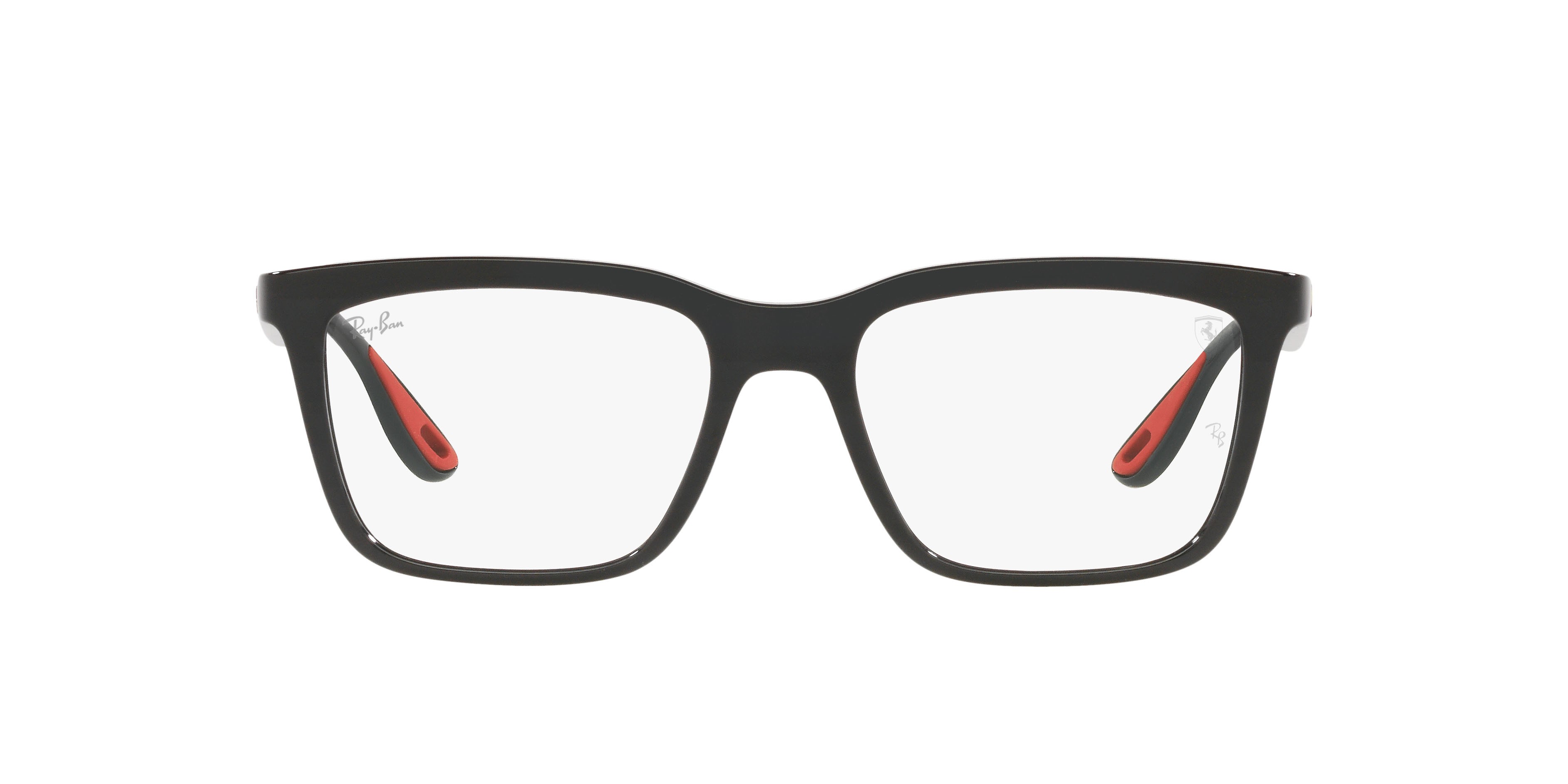 Occhiali da vista Ray-Ban Scuderia Ferrari RX 7192M (F601) - RB 7192M F601 colore nero forma rettangolare lenti trasparente