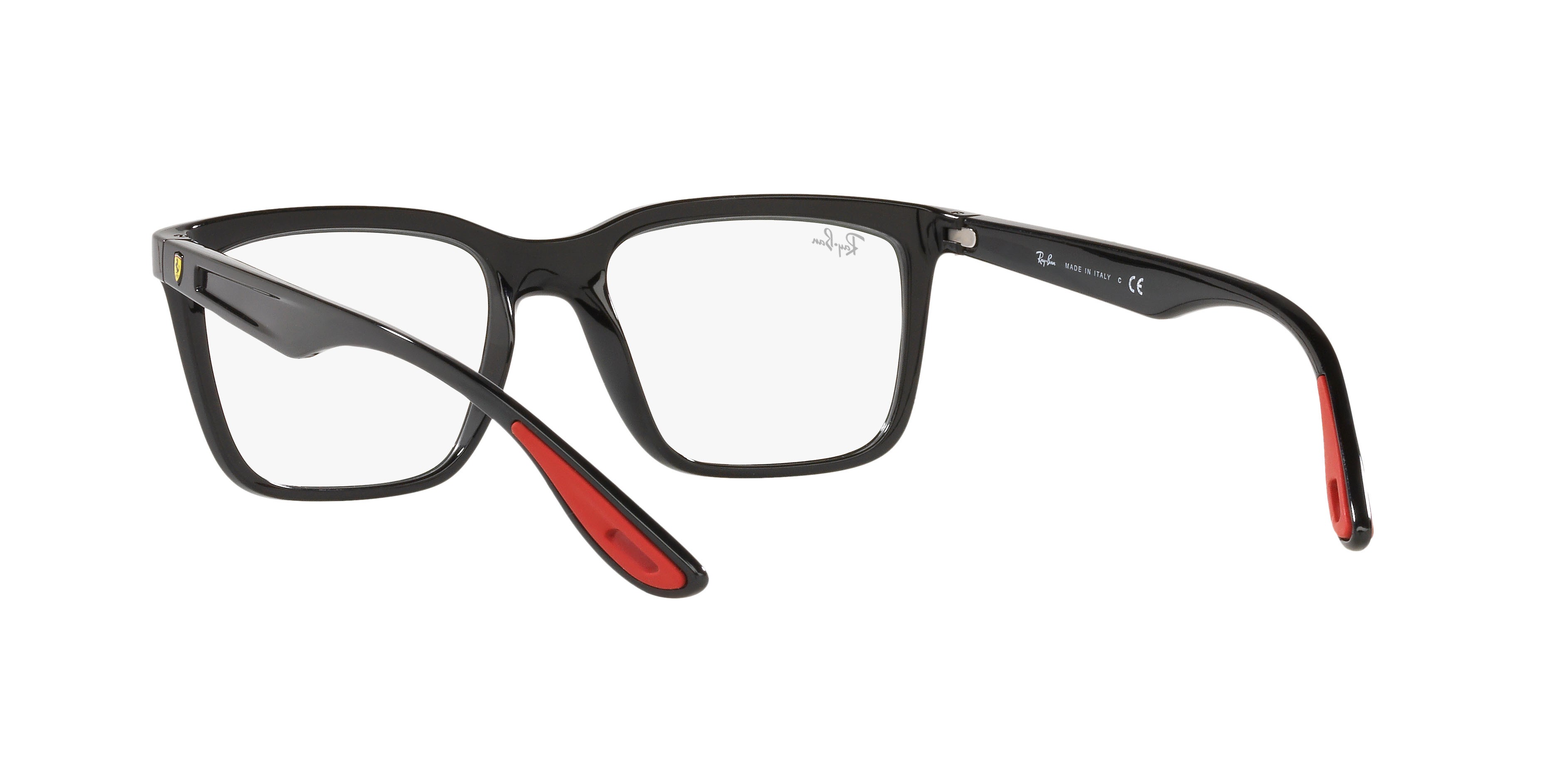 Occhiali da vista Ray-Ban Scuderia Ferrari RX 7192M (F601) - RB 7192M F601 colore nero forma rettangolare lenti trasparente