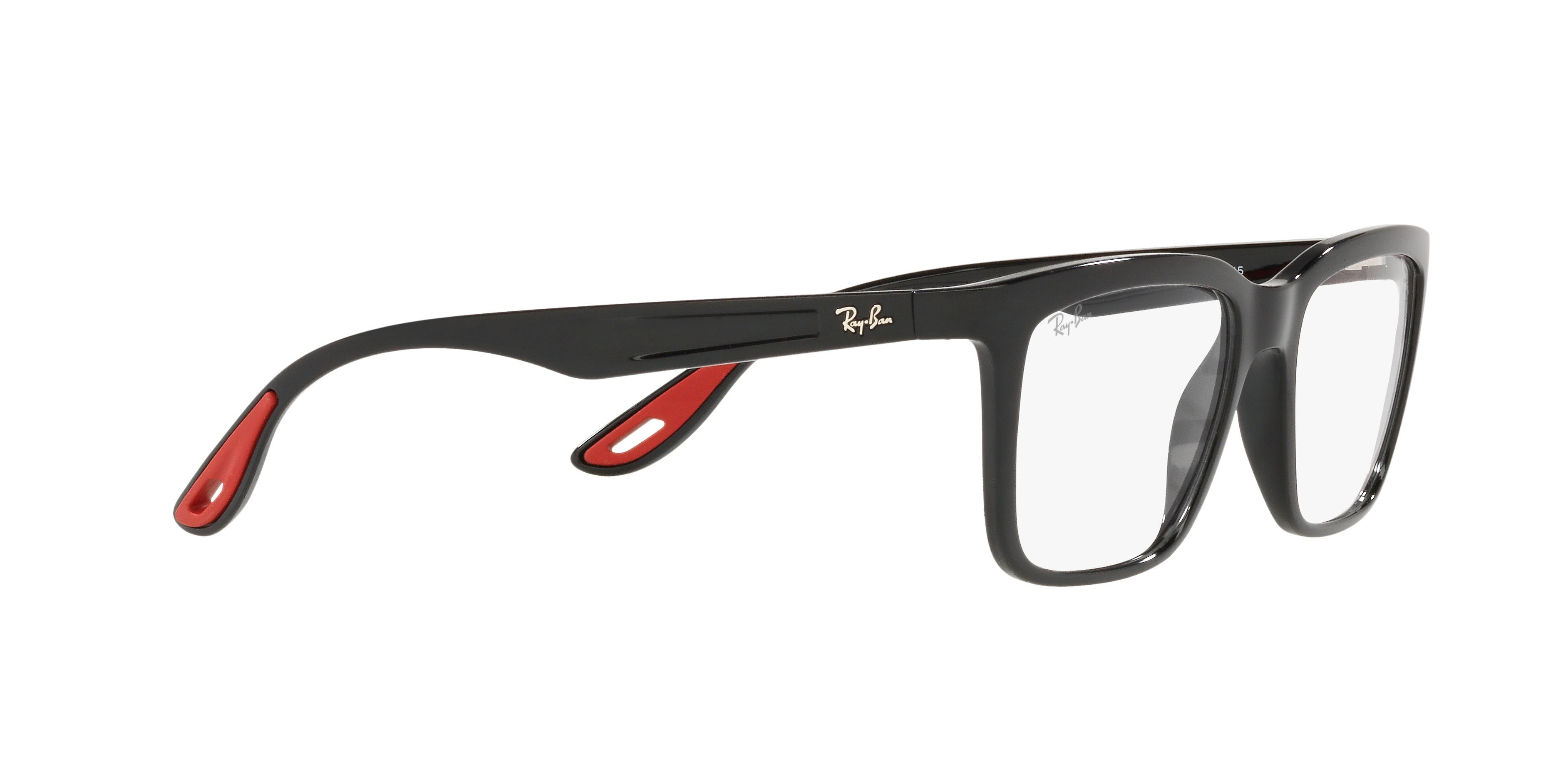 Occhiali da vista Ray-Ban Scuderia Ferrari RX 7192M (F601) - RB 7192M F601 colore nero forma rettangolare lenti trasparente