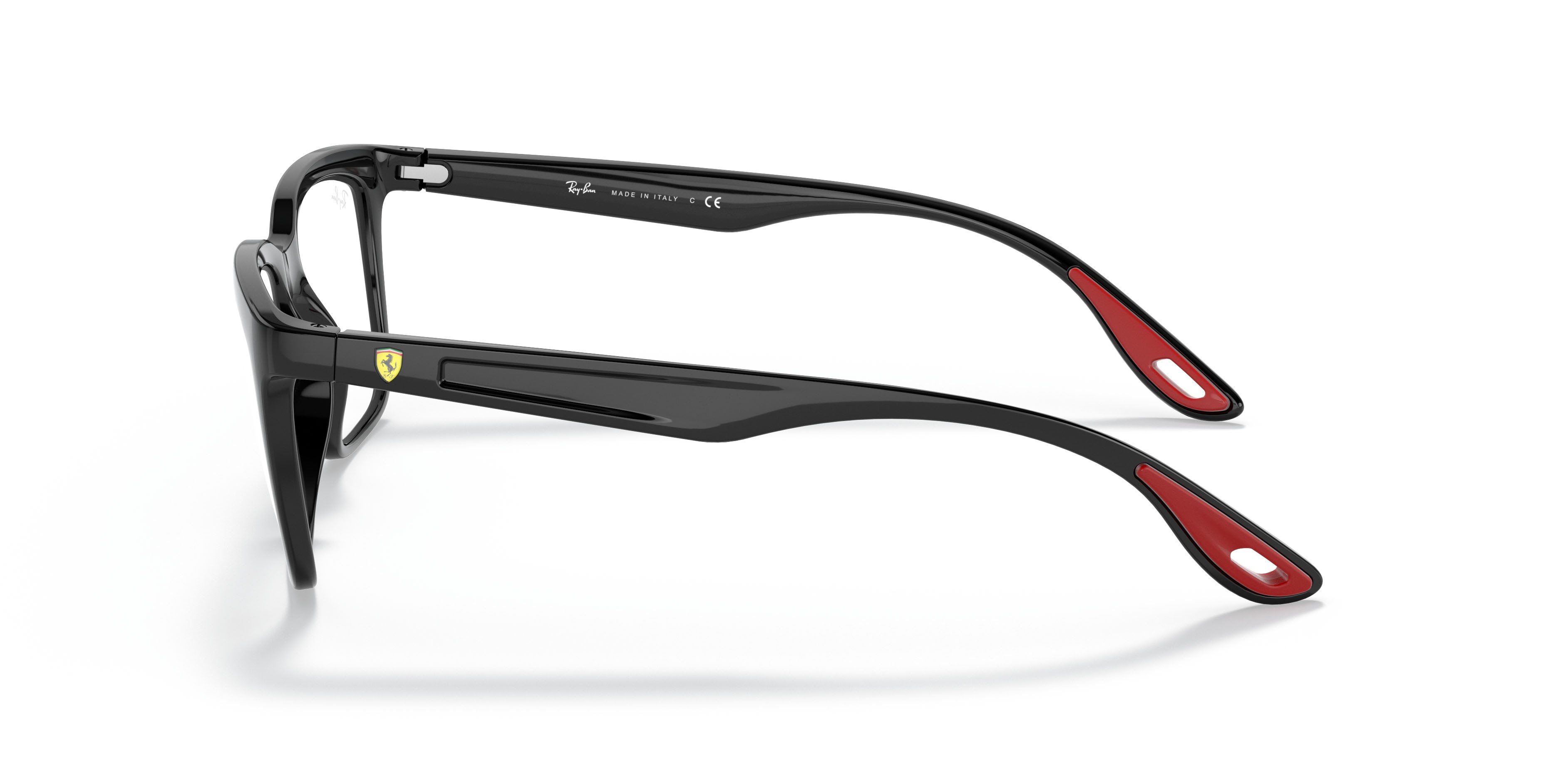 Occhiali da vista Ray-Ban Scuderia Ferrari RX 7192M (F601) - RB 7192M F601 colore nero forma rettangolare lenti trasparente