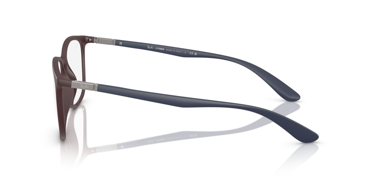 Occhiali da vista Ray-Ban RX 7199 (8444) - RB 7199 8444 colore viola scuro opaco forma quadrato lenti trasparente