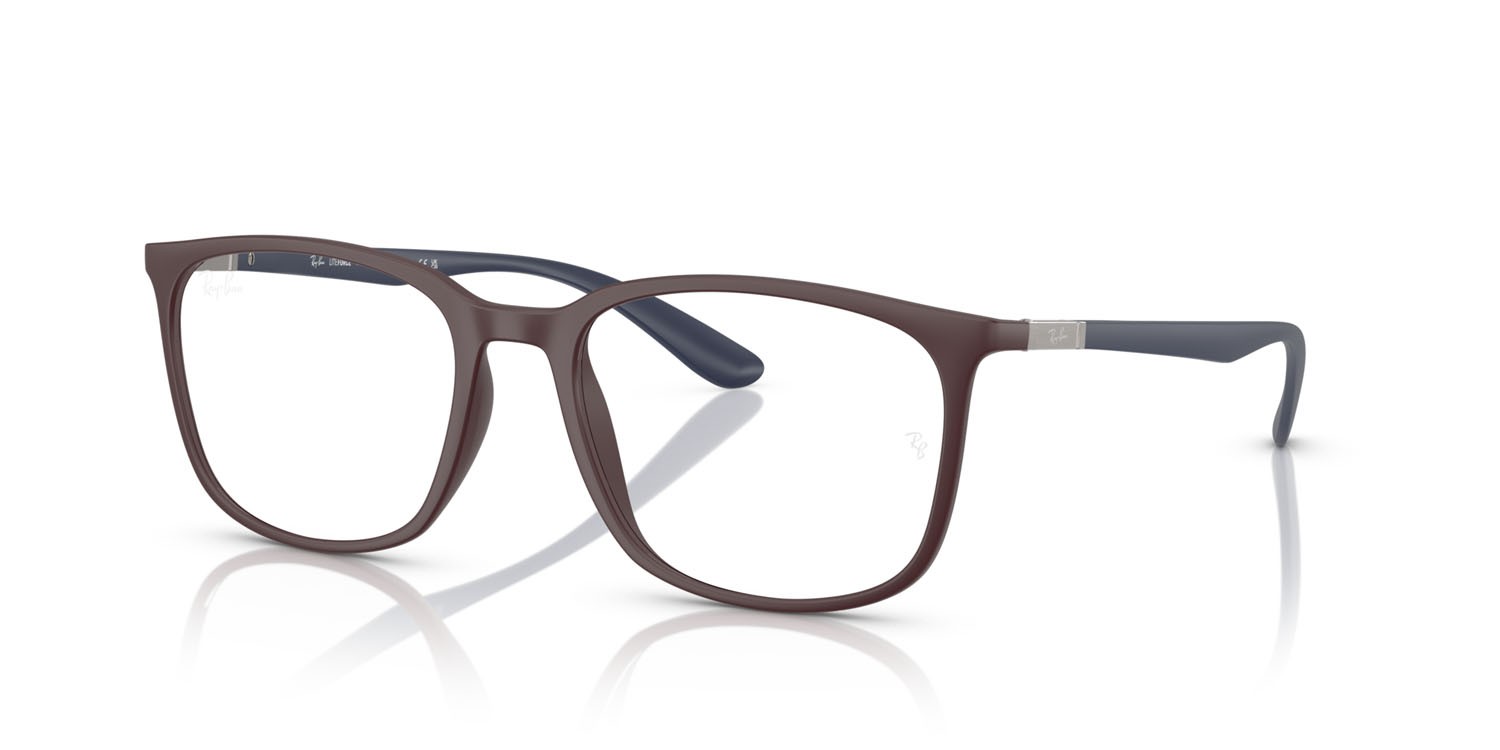 Occhiali da vista Ray-Ban RX 7199 (8444) - RB 7199 8444 colore viola scuro opaco forma quadrato lenti trasparente