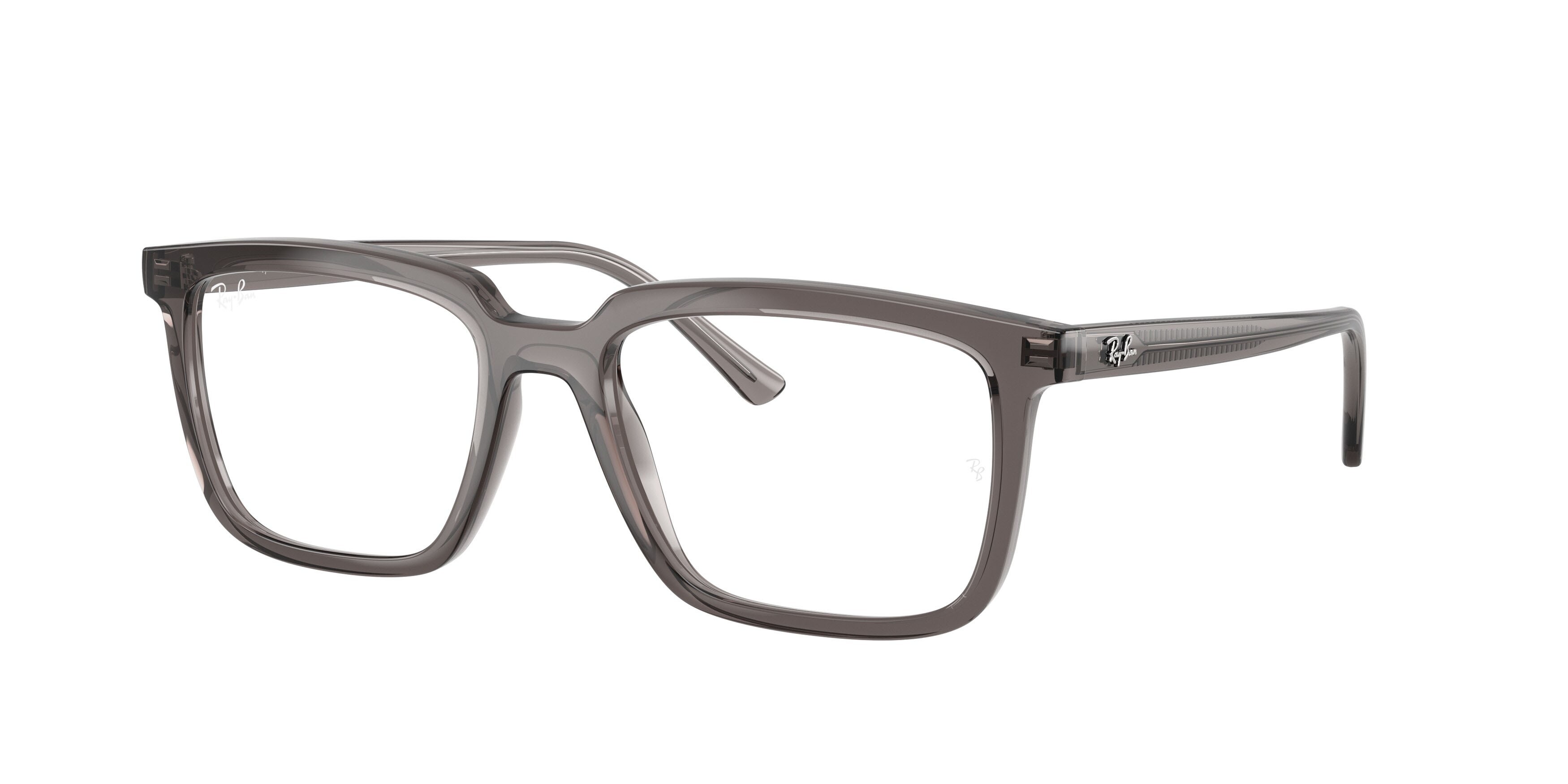 Occhiali da vista Ray-Ban Alain RX 7239 (8506) - RB 7239 8506 colore grigio trasparente forma rettangolare lenti trasparente