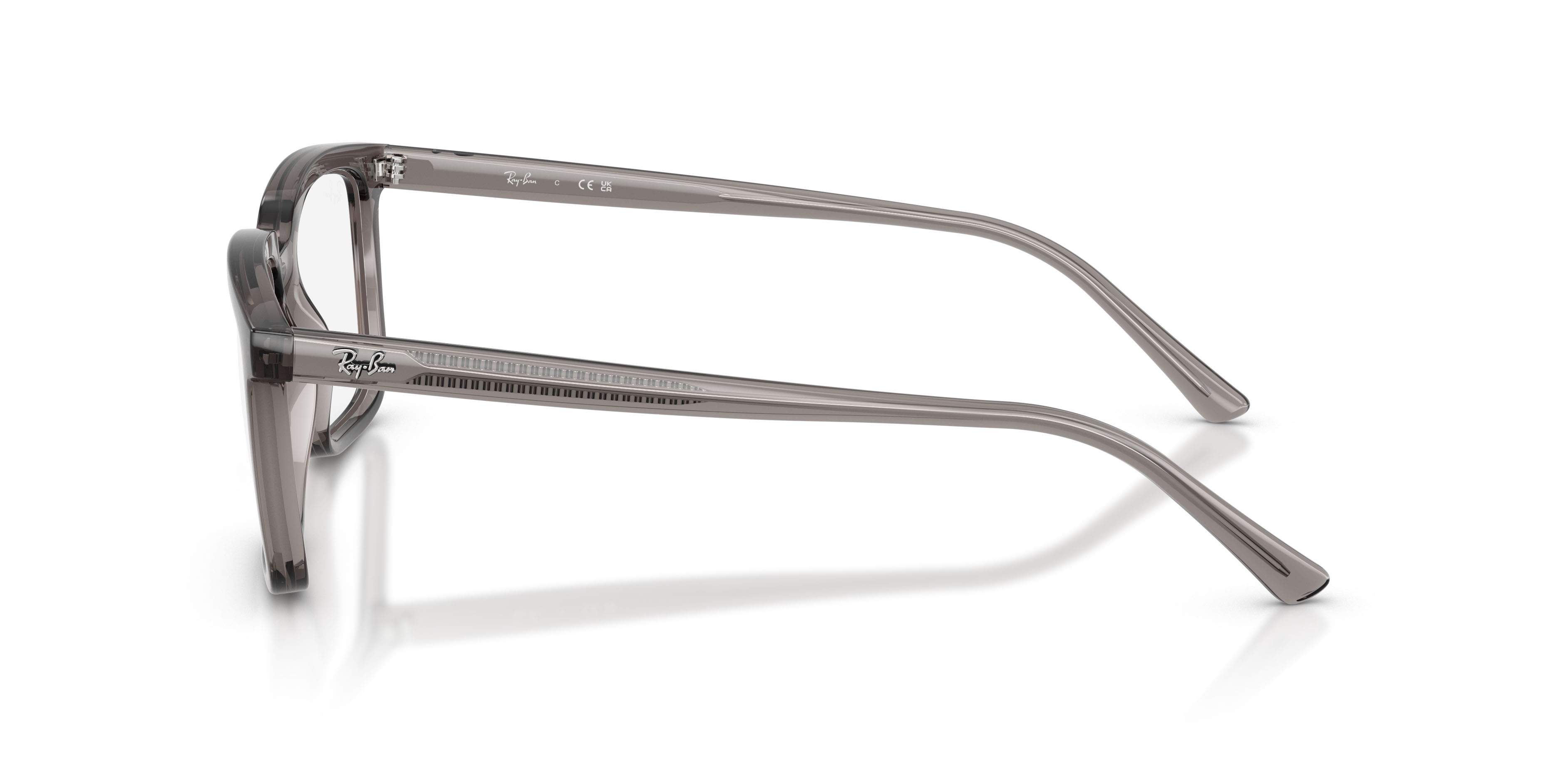 Occhiali da vista Ray-Ban Alain RX 7239 (8506) - RB 7239 8506 colore grigio trasparente forma rettangolare lenti trasparente