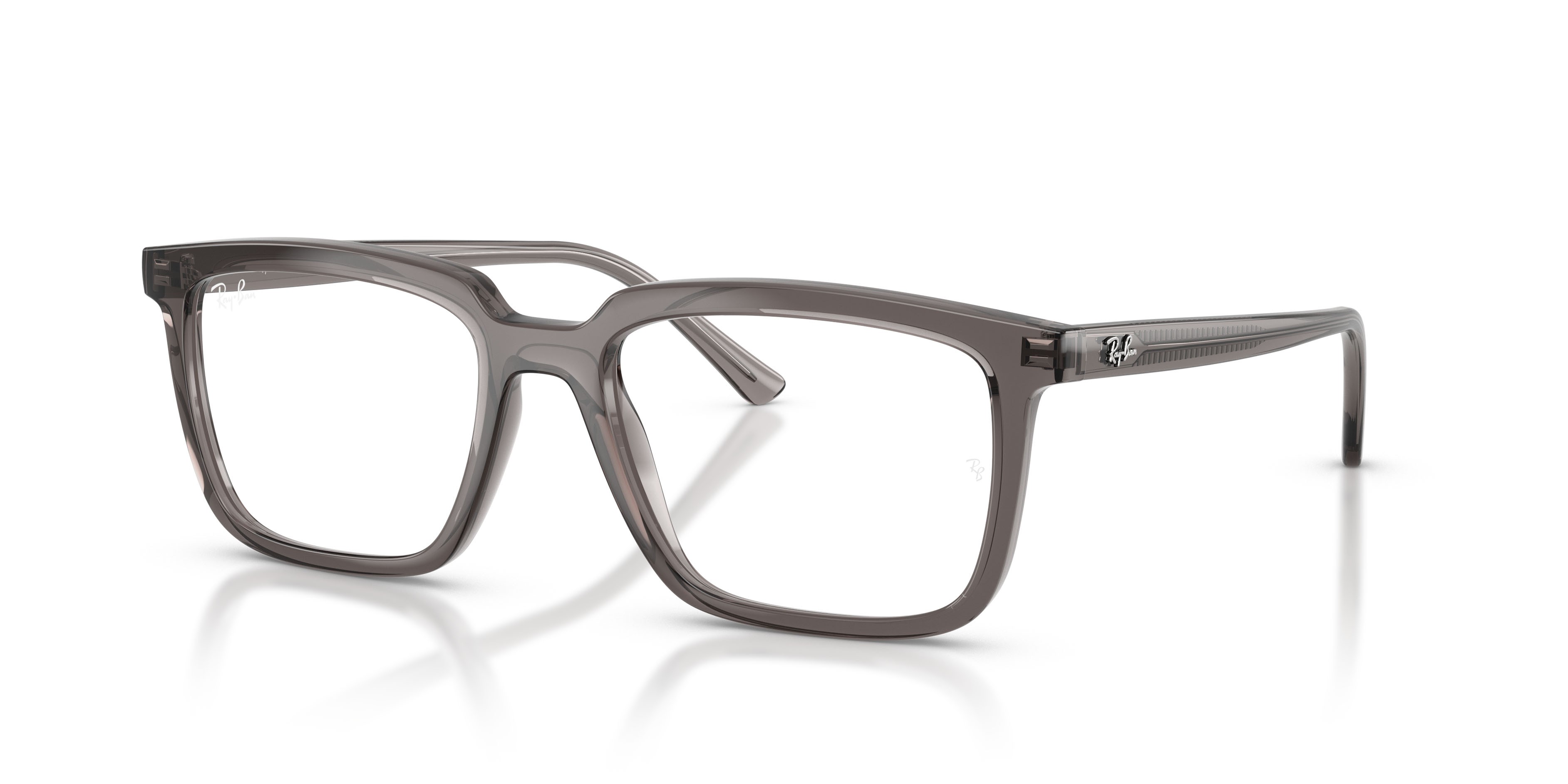 Occhiali da vista Ray-Ban Alain RX 7239 (8506) - RB 7239 8506 colore grigio trasparente forma rettangolare lenti trasparente