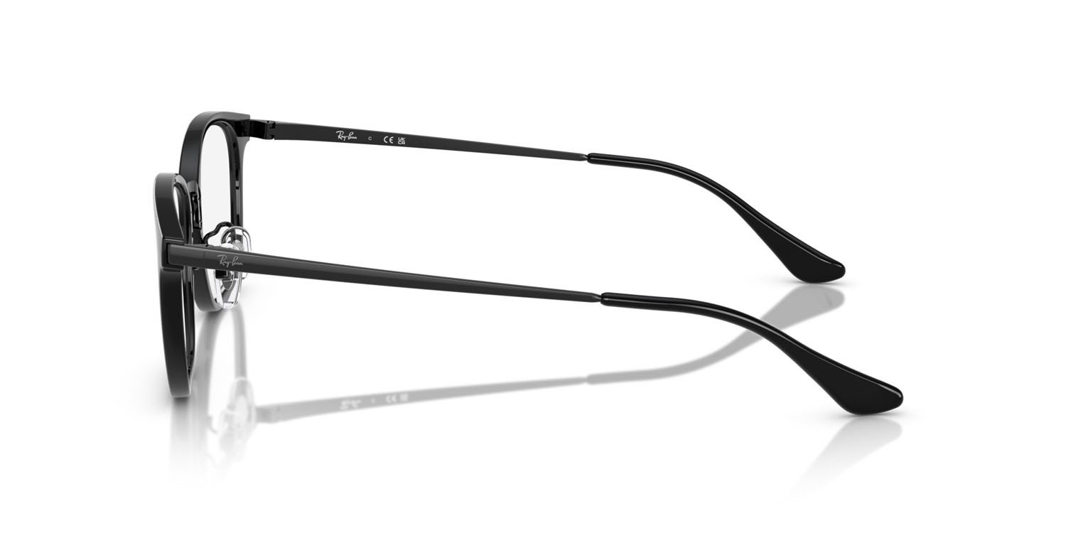 Occhiali da vista Ray-Ban RX 7247D (2000) - RB 7247D 2000 colore nero forma quadrato lenti trasparente