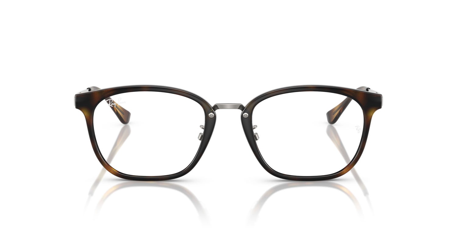 Occhiali da vista Ray-Ban RX 7247D (2012) - RB 7247D 2012 colore havana forma quadrato lenti trasparente