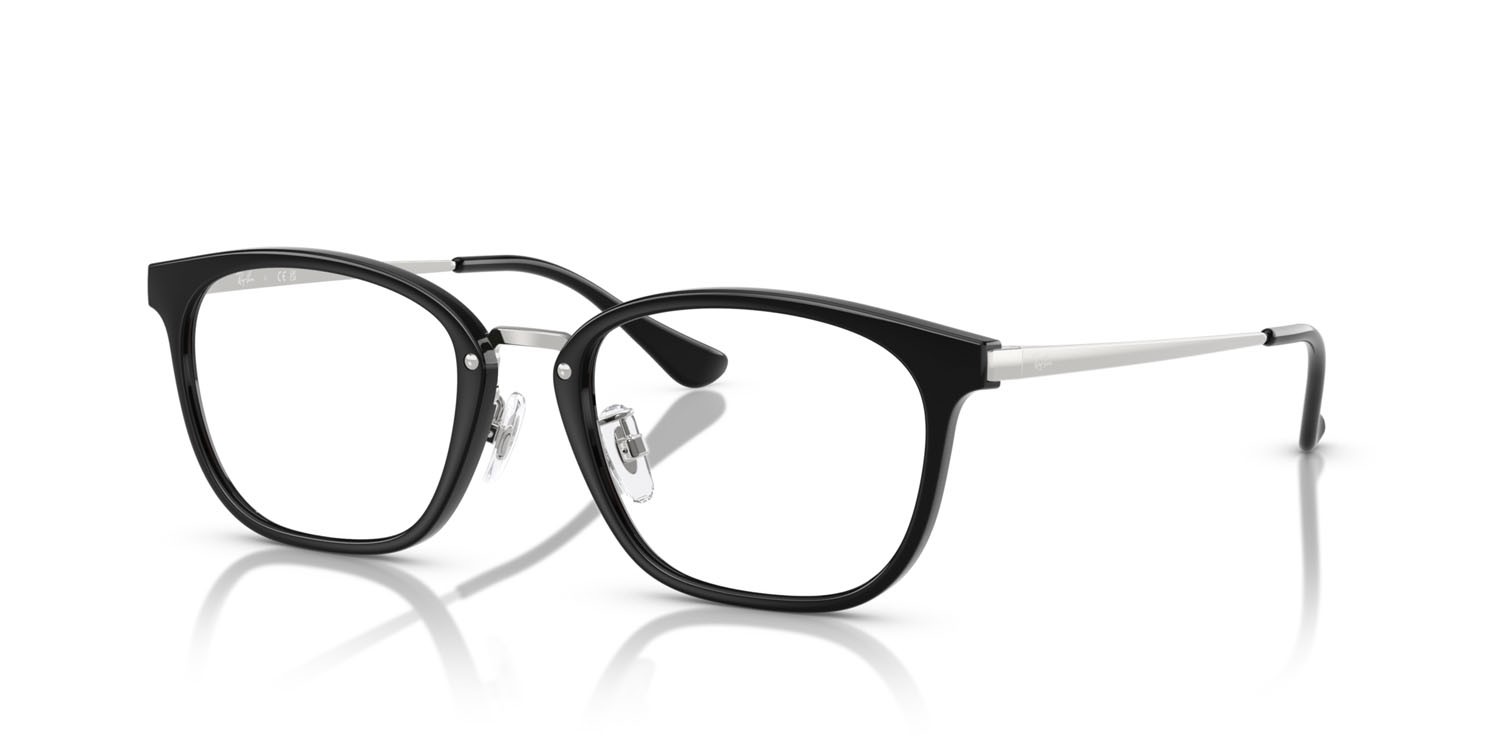 Occhiali da vista Ray-Ban RX 7247D (5753) - RB 7247D 5753 colore nero forma quadrato lenti trasparente