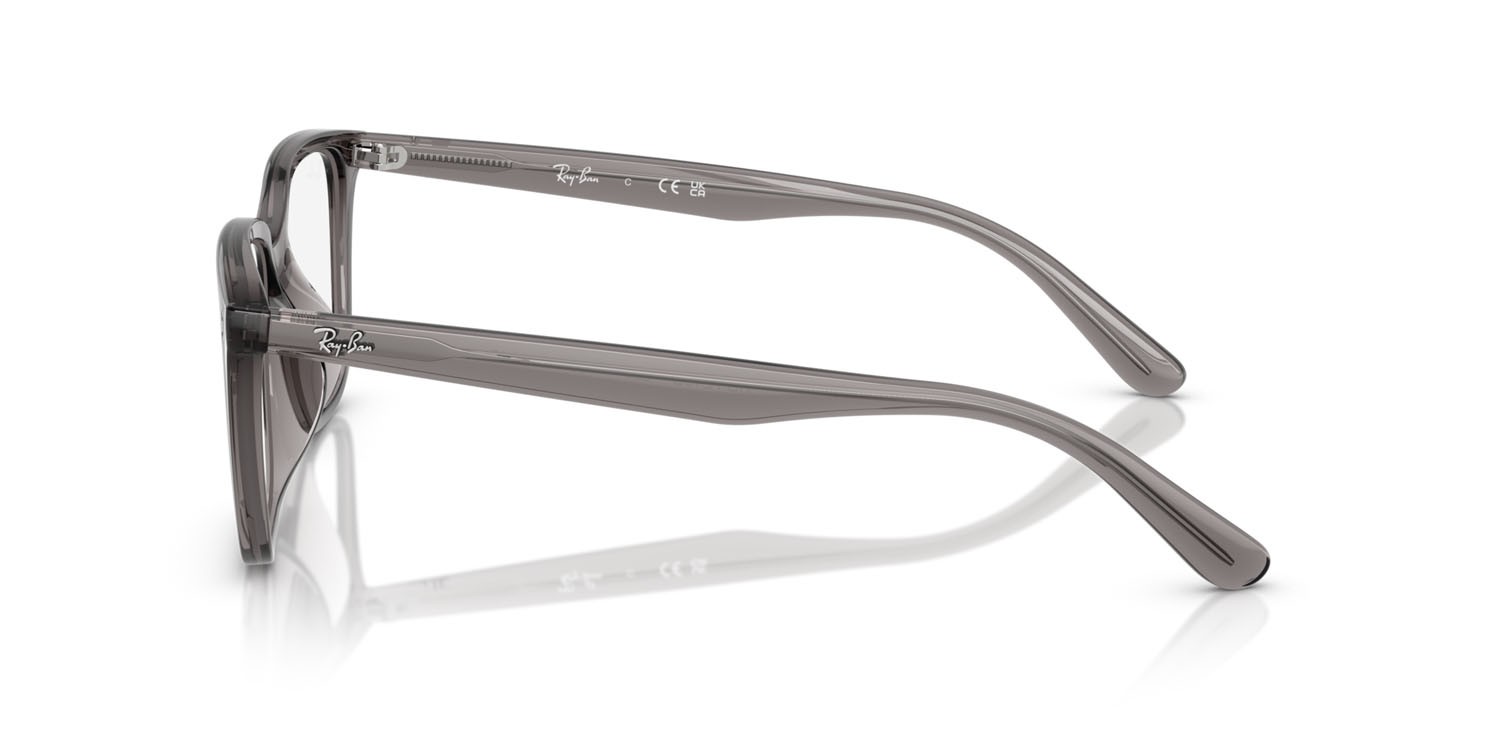 Eyeglasses Ray-Ban RX 7248D (8257) - RB 7248D 8257 color grigio opalino trasparente shape square lenses trasparente