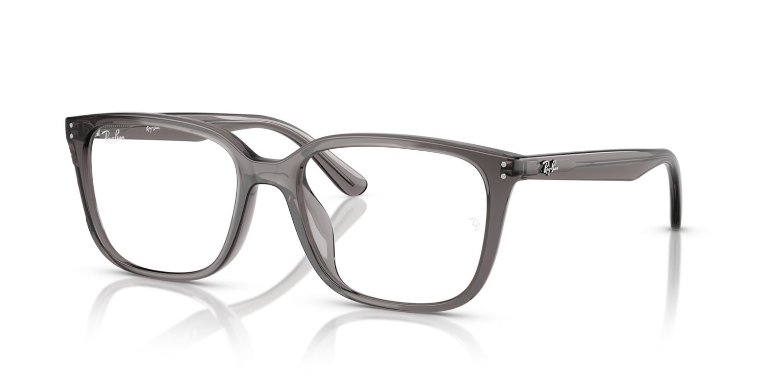 Eyeglasses Ray-Ban RX 7248D (8257) - RB 7248D 8257 color grigio opalino trasparente shape square lenses trasparente