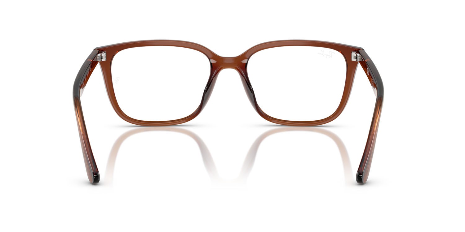 Occhiali da vista Ray-Ban RX 7248D (8409) - RB 7248D 8409 colore marrone trasparente forma quadrato lenti trasparente