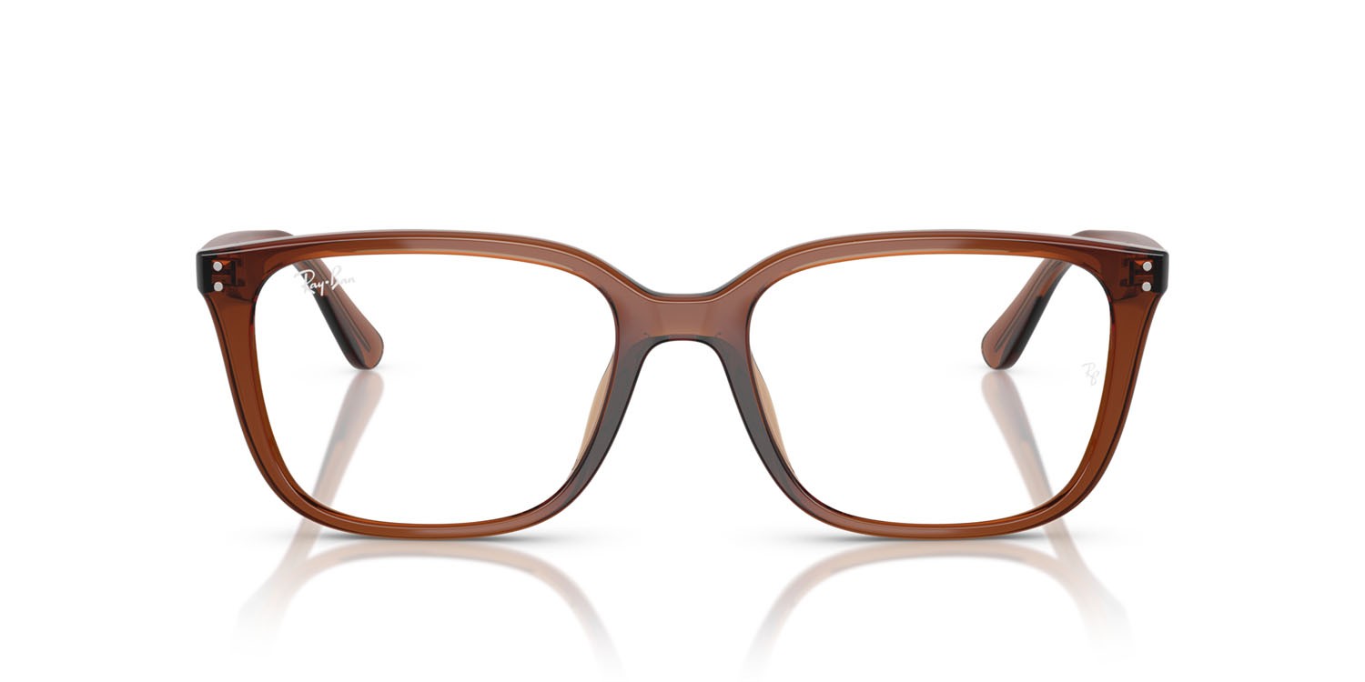 Occhiali da vista Ray-Ban RX 7248D (8409) - RB 7248D 8409 colore marrone trasparente forma quadrato lenti trasparente