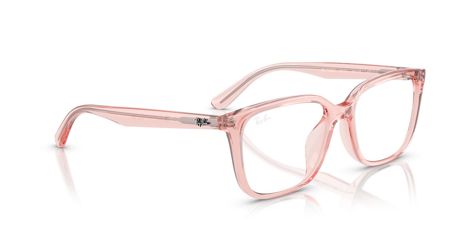 Occhiali da vista Ray-Ban RX 7248D (8410) - RB 7248D 8410 colore rosa chiaro trasparente forma quadrato lenti trasparente
