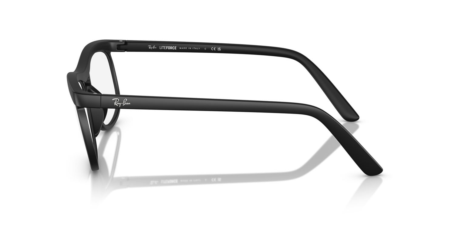 Occhiali da vista Ray-Ban RX 7254 (5204) - RB 7254 5204 colore sabbia nero forma quadrato lenti trasparente