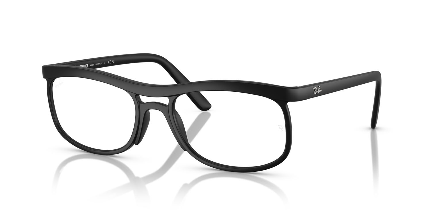 Occhiali da vista Ray-Ban RX 7254 (5204) - RB 7254 5204 colore sabbia nero forma quadrato lenti trasparente