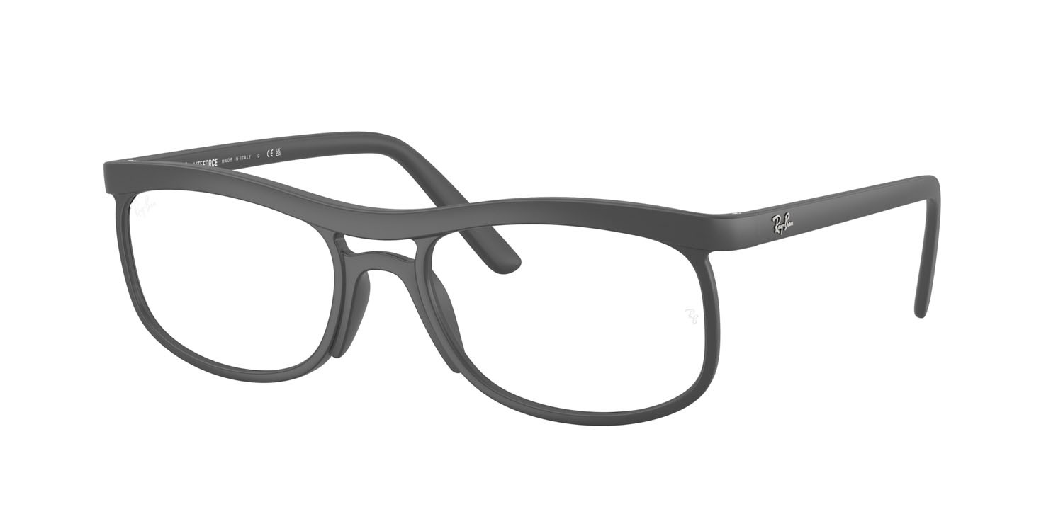 Occhiali da vista Ray-Ban RX 7254 (5521) - RB 7254 5521 colore sabbia grigio forma quadrato lenti trasparente