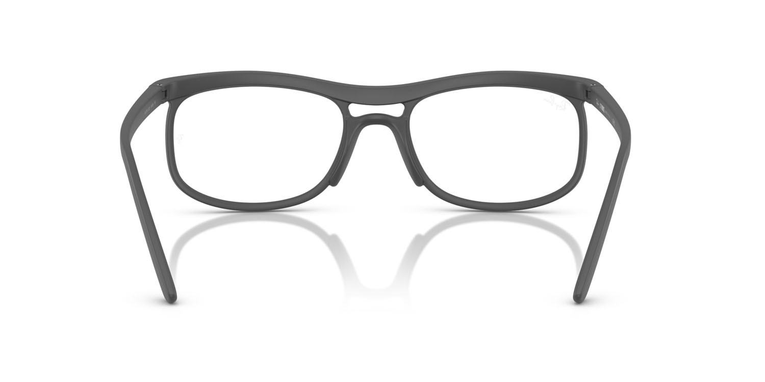 Occhiali da vista Ray-Ban RX 7254 (5521) - RB 7254 5521 colore sabbia grigio forma quadrato lenti trasparente