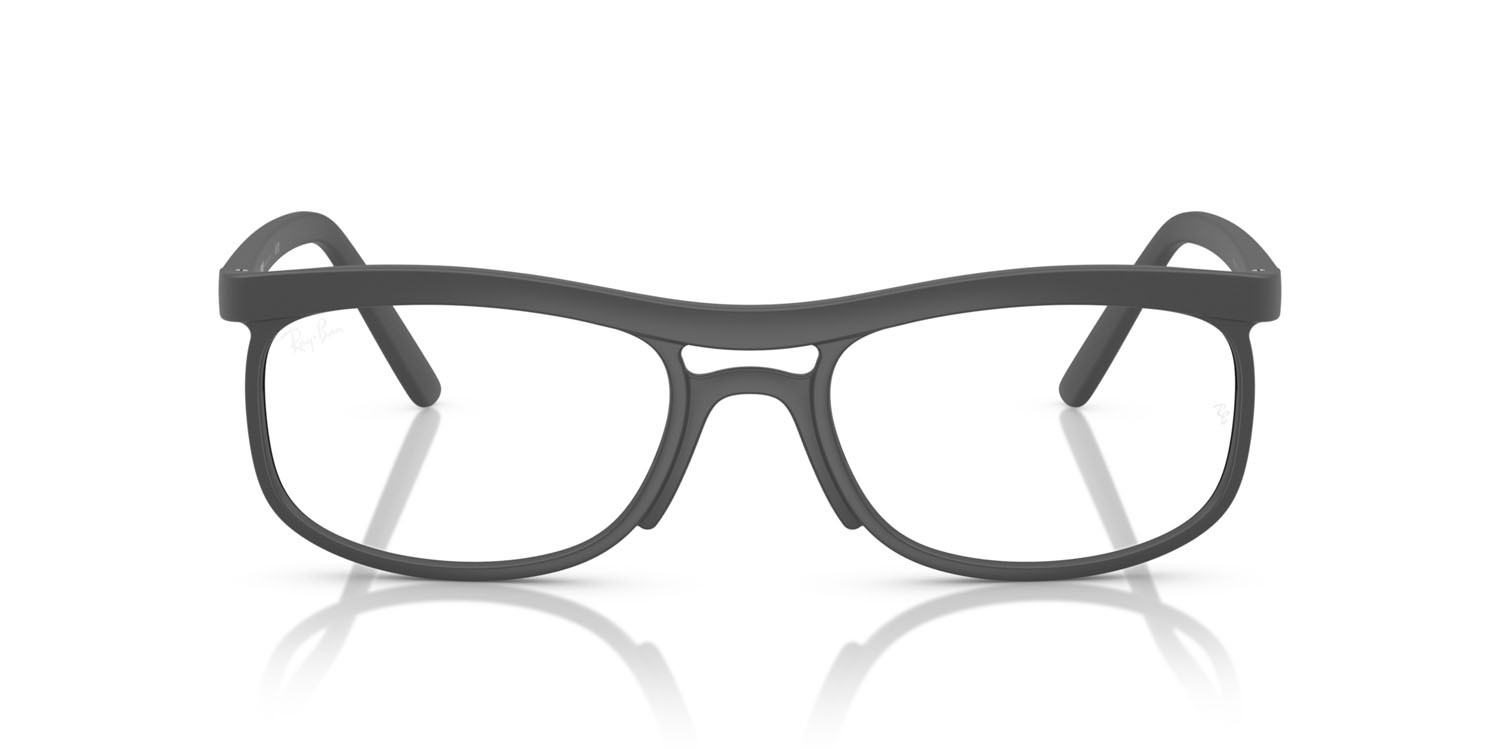 Occhiali da vista Ray-Ban RX 7254 (5521) - RB 7254 5521 colore sabbia grigio forma quadrato lenti trasparente