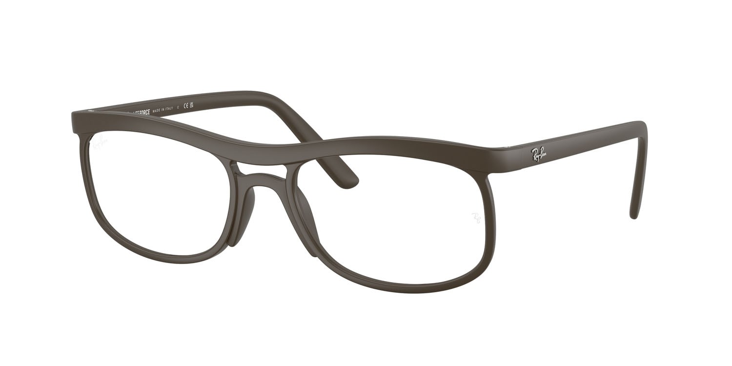 Occhiali da vista Ray-Ban RX 7254 (8063) - RB 7254 8063 colore sabbia marrone forma quadrato lenti trasparente