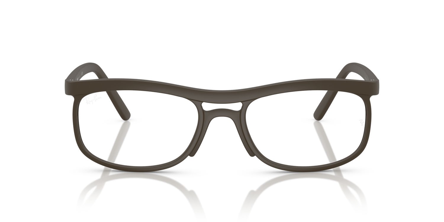 Occhiali da vista Ray-Ban RX 7254 (8063) - RB 7254 8063 colore sabbia marrone forma quadrato lenti trasparente