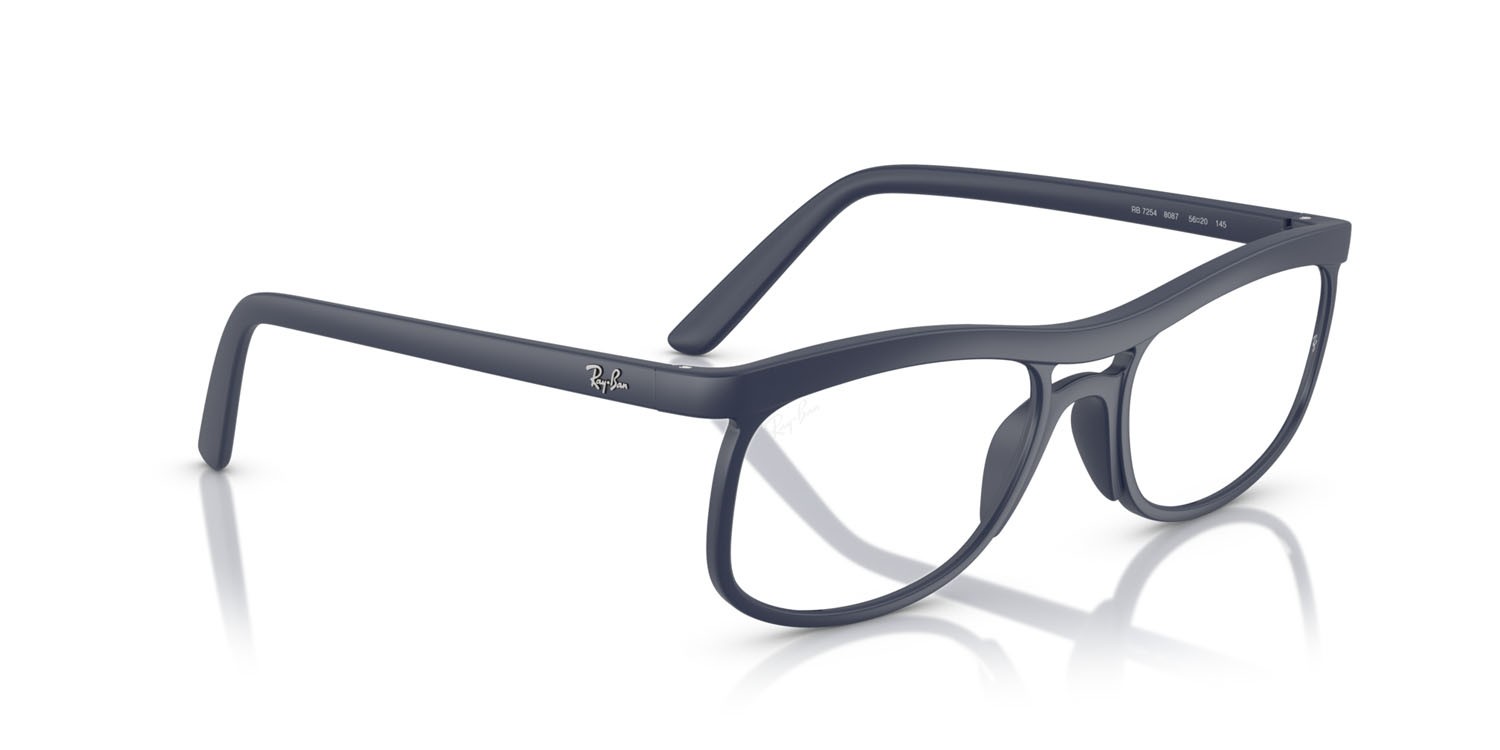 Occhiali da vista Ray-Ban RX 7254 (8087) - RB 7254 8087 colore sabbia blu scuro forma quadrato lenti trasparente