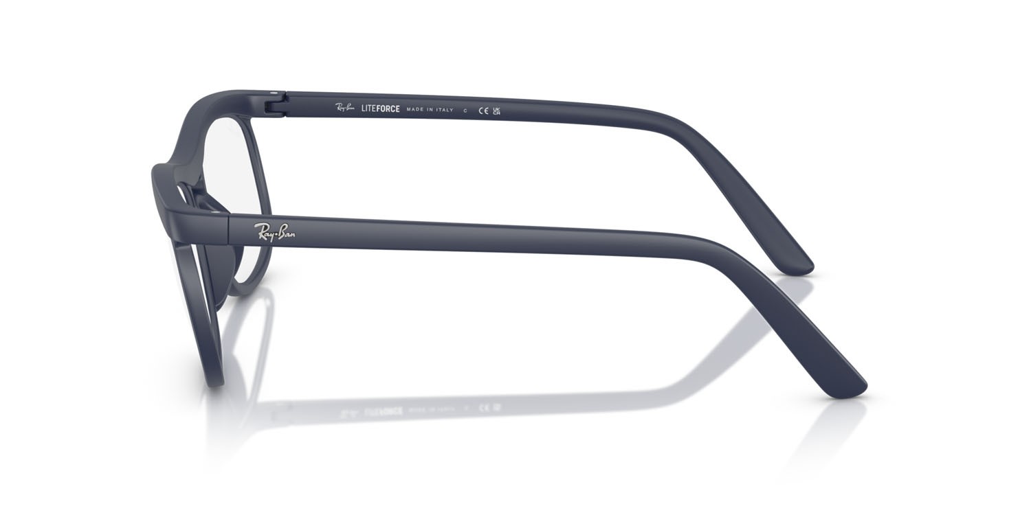 Occhiali da vista Ray-Ban RX 7254 (8087) - RB 7254 8087 colore sabbia blu scuro forma quadrato lenti trasparente