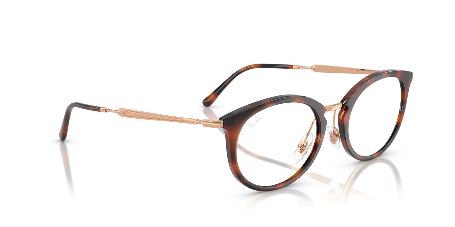 Occhiali da vista Ray-Ban RX 7255 (5687) - RB 7255 5687 colore striato havana forma ovale lenti trasparente