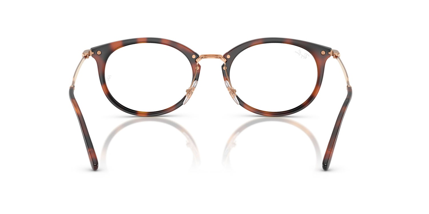 Occhiali da vista Ray-Ban RX 7255 (5687) - RB 7255 5687 colore striato havana forma ovale lenti trasparente
