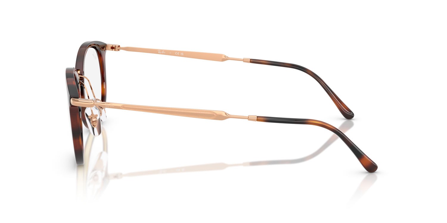 Occhiali da vista Ray-Ban RX 7255 (5687) - RB 7255 5687 colore striato havana forma ovale lenti trasparente