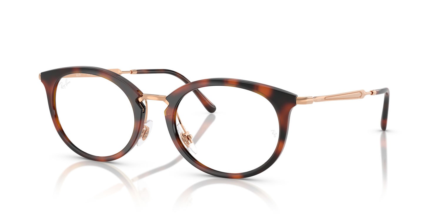 Occhiali da vista Ray-Ban RX 7255 (5687) - RB 7255 5687 colore striato havana forma ovale lenti trasparente