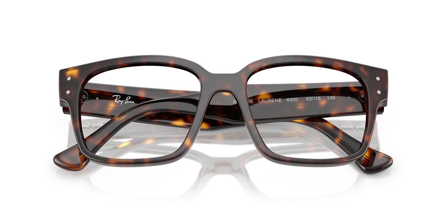 Occhiali da vista Ray-Ban Laurene RX 7256 (8320) - RB 7256 8320 colore havana forma quadrato lenti trasparente