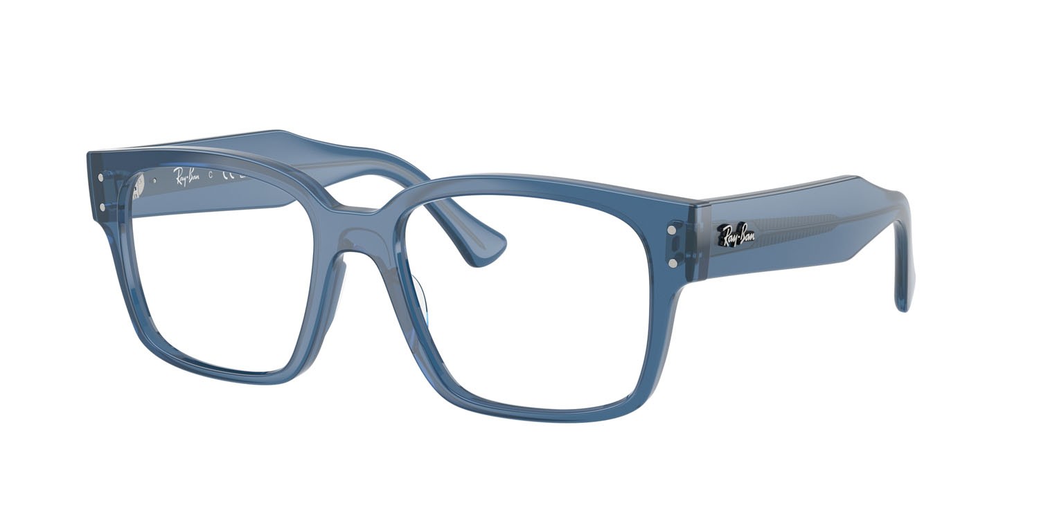 Eyeglasses Ray-Ban Laurene RX 7256 (8429) - RB 7256 8429 color blu trasparente shape square lenses trasparente