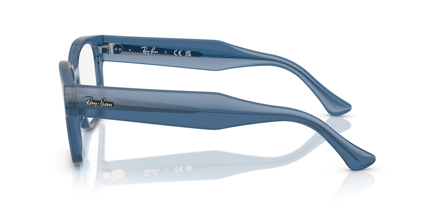 Eyeglasses Ray-Ban Laurene RX 7256 (8429) - RB 7256 8429 color blu trasparente shape square lenses trasparente
