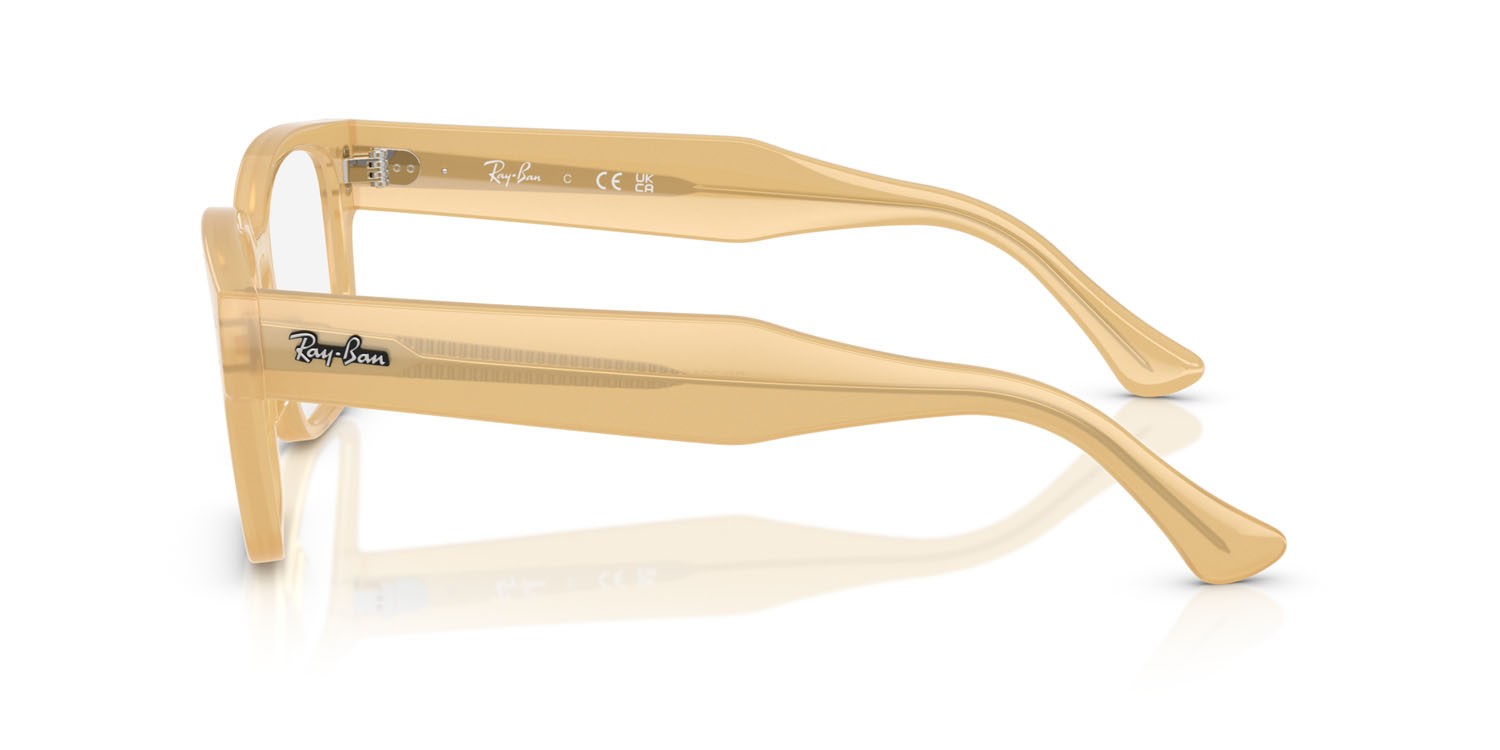 Occhiali da vista Ray-Ban Laurene RX 7256 (8430) - RB 7256 8430 colore beige trasparente forma quadrato lenti trasparente