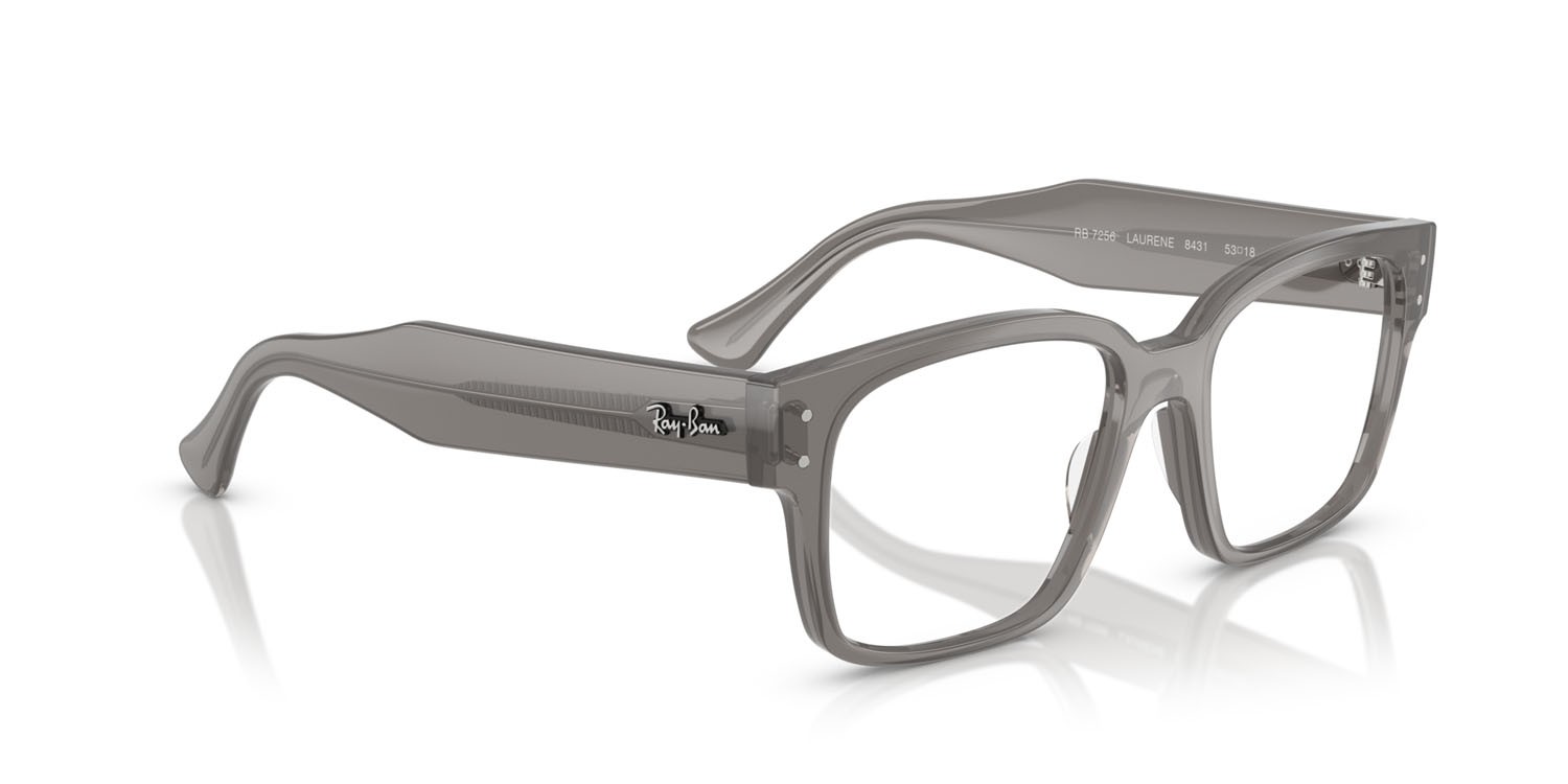 Occhiali da vista Ray-Ban Laurene RX 7256 (8431) - RB 7256 8431 colore grigio trasparente forma quadrato lenti trasparente
