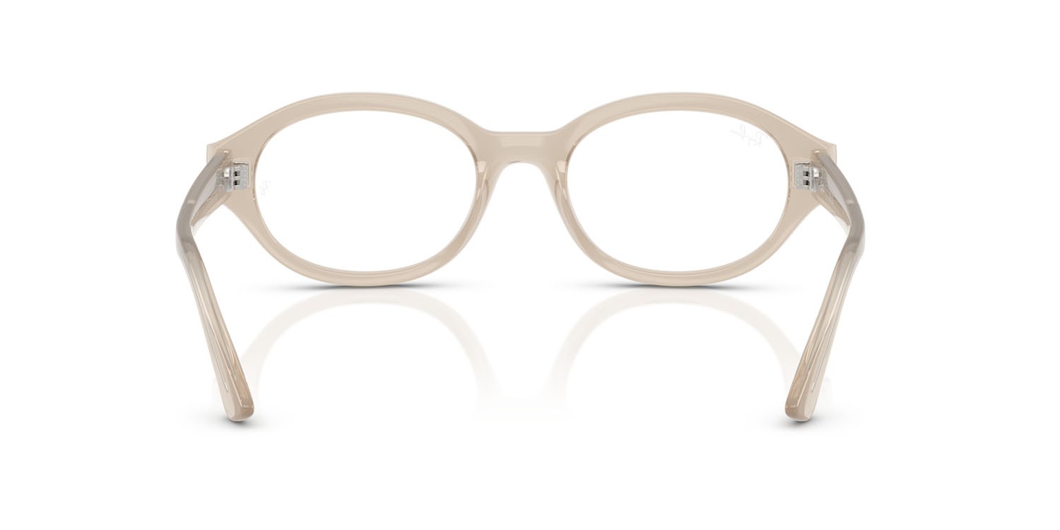 Occhiali da vista Ray-Ban Shilo RX 7257 (8433) - RB 7257 8433 colore bianco cloudy warm forma ovale lenti trasparente