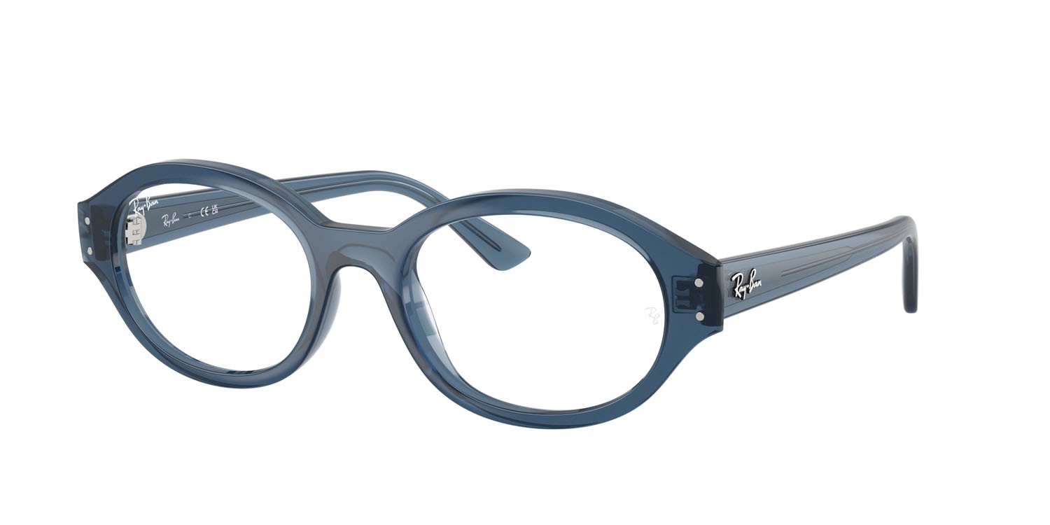 Occhiali da vista Ray-Ban Shilo RX 7257 (8434) - RB 7257 8434 colore azzurro forma ovale lenti trasparente