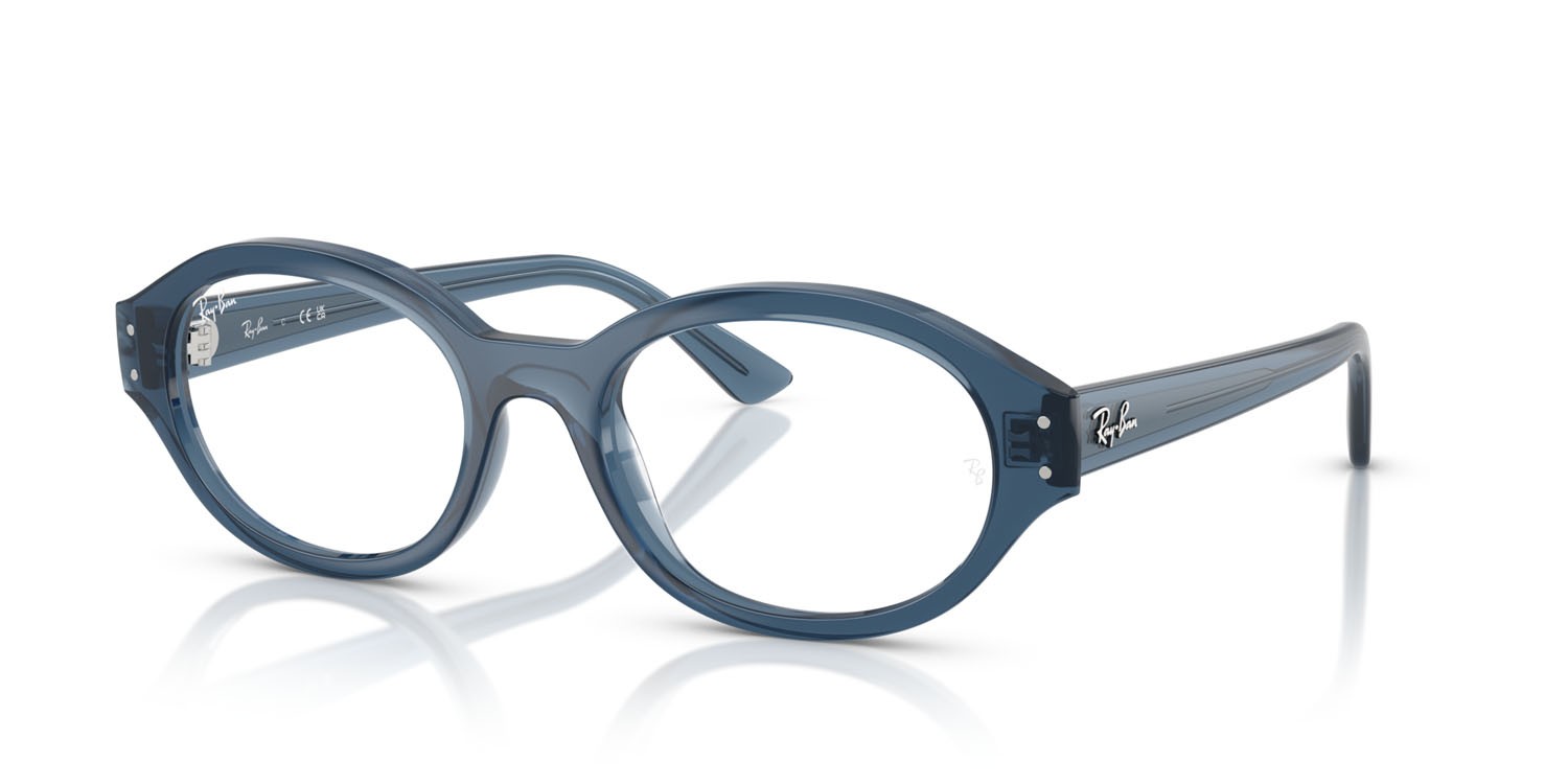 Occhiali da vista Ray-Ban Shilo RX 7257 (8434) - RB 7257 8434 colore azzurro forma ovale lenti trasparente