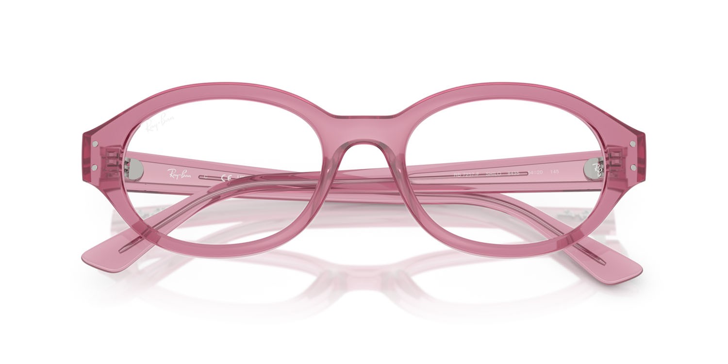 Occhiali da vista Ray-Ban Shilo RX 7257 (8435) - RB 7257 8435 colore rosa forma ovale lenti trasparente
