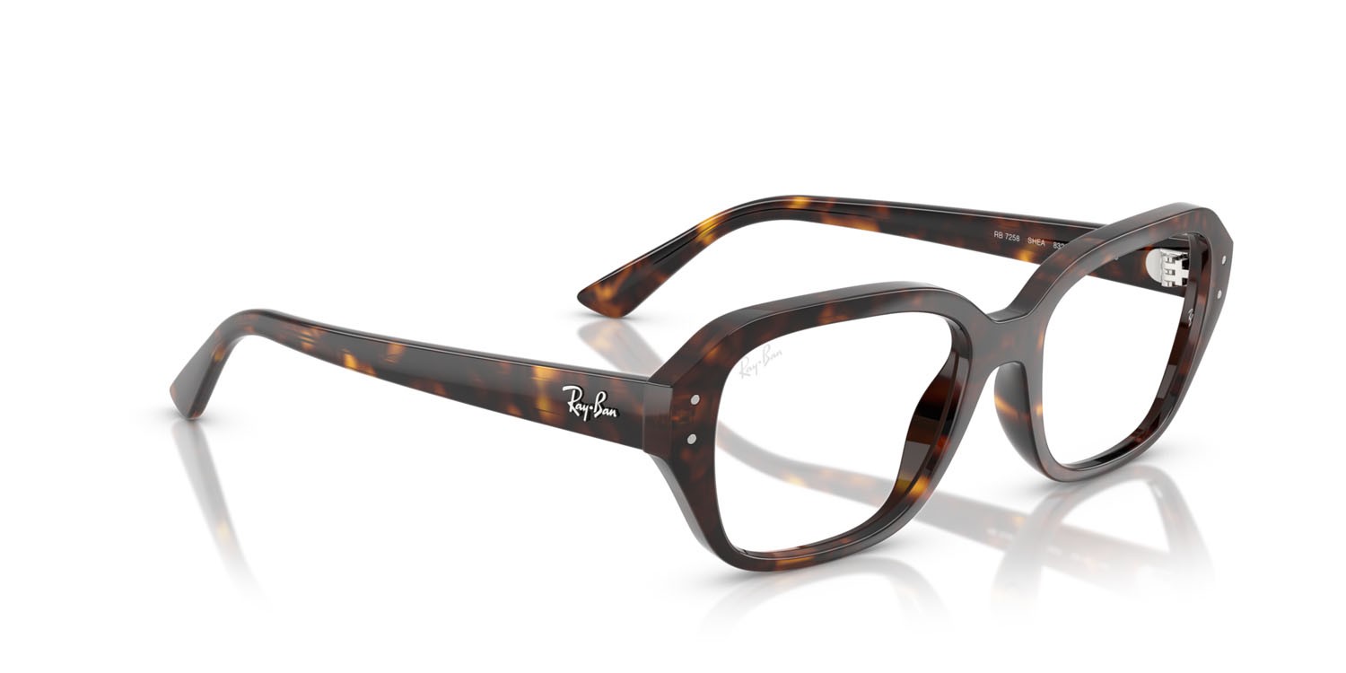 Occhiali da vista Ray-Ban Shea RX 7258 (8320) - RB 7258 8320 colore havana forma quadrato lenti trasparente