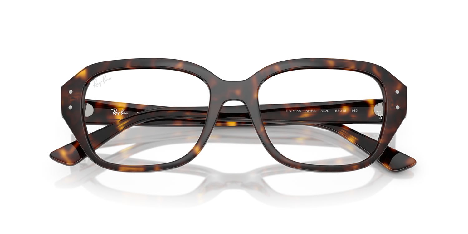 Occhiali da vista Ray-Ban Shea RX 7258 (8320) - RB 7258 8320 colore havana forma quadrato lenti trasparente
